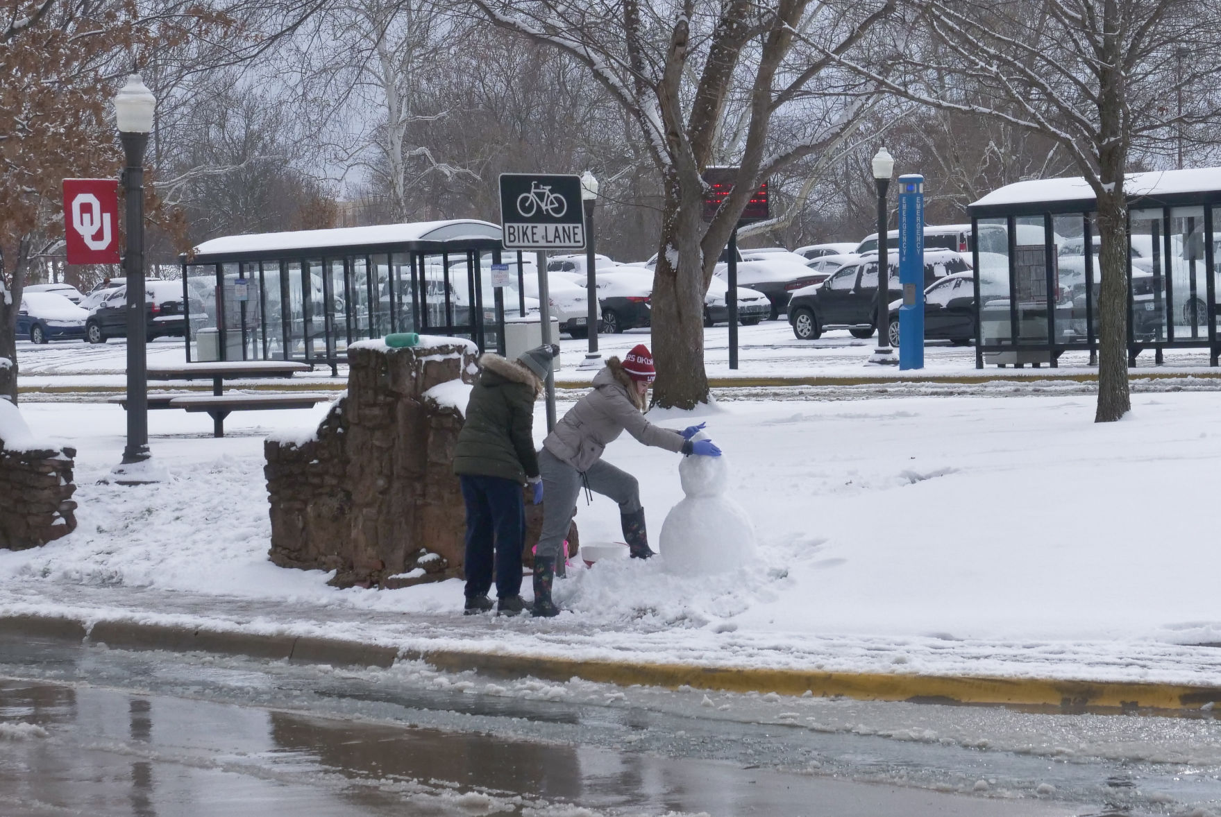 Building a snowman
